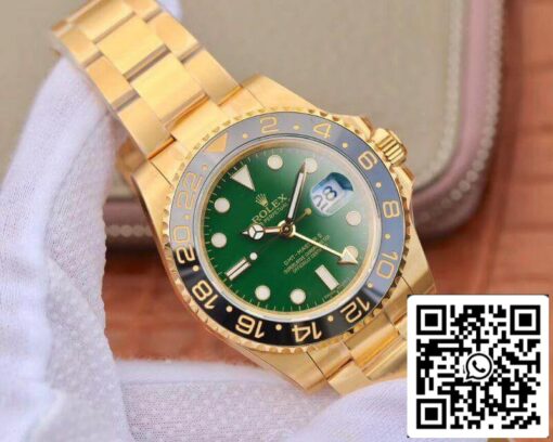 Rolex GMT Master II 116718LN 40mm EW Factory Mechanical Watches 1:1 Best Edition Swiss ETA2836 Green Dial - Image 9