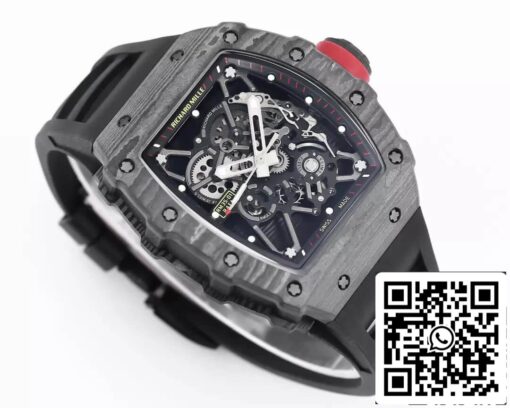 Richard Mille RM35-01 1:1 Best Edition BBR Factory Black Rubber Strap - Image 9