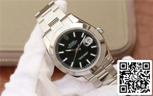 Rolex Datejust M126300-0011 1:1 Best Edition EW Factory Black Dial - Imagen 7