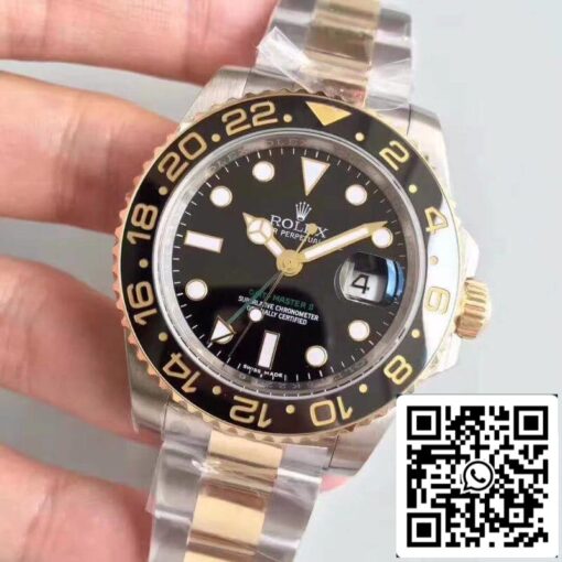 Rolex GMT-Master II 116713LN Noob Factory Men Watches 1:1 Best Edition Swiss ETA3186 Gold Wrapped – Bild 8