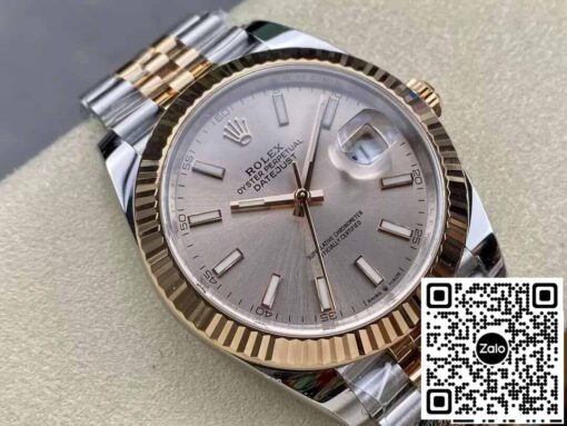 Rolex Datejust 41MM M126331-0010 1:1 Best Edition Clean Factory Rose Gold - immagine 8