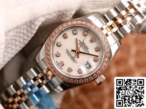 Rolex Datejust 28MM 1:1 Best Edition BP Factory Diamond-set White Dial - Image 9