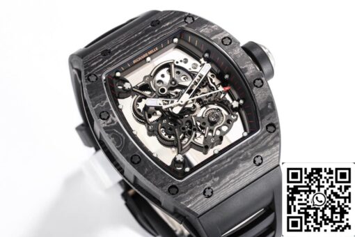 Richard Mille RM055 NTPT 1:1 Best Edition BBR Factory Black Carbon Fiber Dial - Image 7