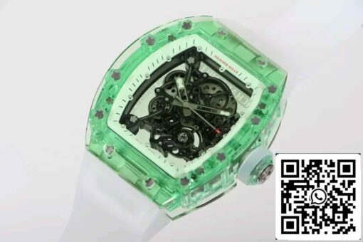 Replica Richard Mille RM055 Best  1:1 Edition RM Factory Green Skeleton Dial – Bild 4