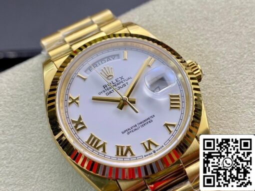 Rolex Day Date M128238 1:1 Best Edition EW Factory Roman Scale Swiss ETA3255 - Imagen 9