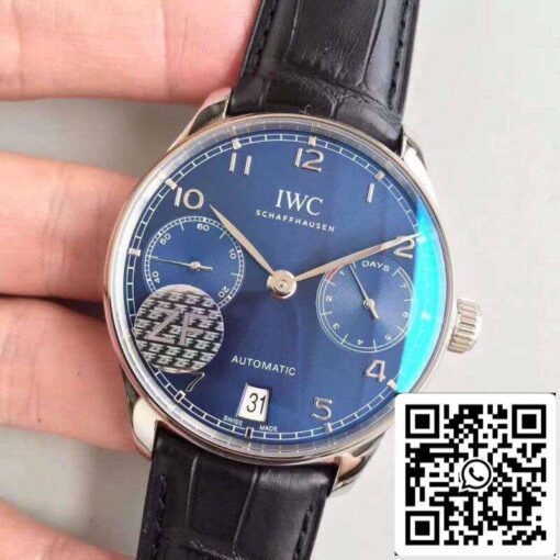 IWC Portuguese IW500703 ZF Factory Mechanical Watches 1:1 Best Edition Swiss ETA52010 - immagine 7