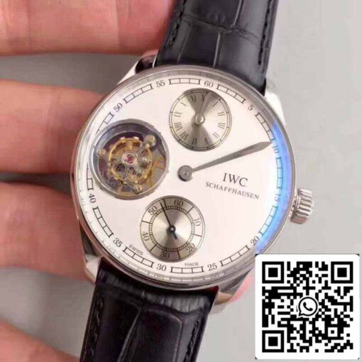 IWC Portuguese IW544601 YL Factory 1:1 Best Edition Swiss Tourbillon White Dial - immagine 7