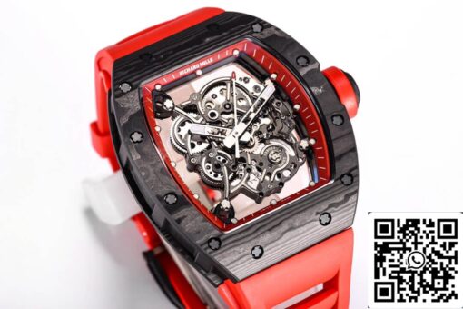 Richard Mille RM055 NTPT 1:1 Best Edition BBR Factory Carbon Fiber Red Strap - Image 9