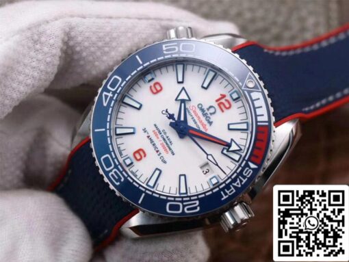 Omega Seamaster Planet Ocean 36th America’s Cup Limited Edition 1:1 Best Edition VS Factory White Dial Swiss ETA8900 – Bild 8