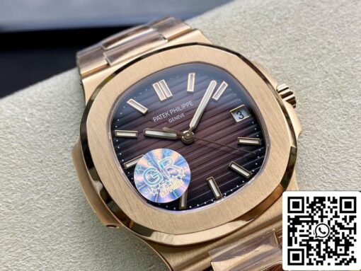 Patek Philippe Nautilus 5711/1R-001 1:1 Best Edition GR Factory V2 Brown Gradient Dial - Imagen 10