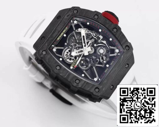 Richard Mille RM35-01 1:1 Best Edition BBR Factory White Rubber Strap - Image 9