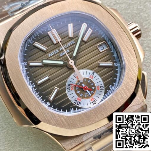 Patek Philippe Nautilus 5980-1R 1:1 Best Edition 3K Factory V2 Rose Gold – Image 8