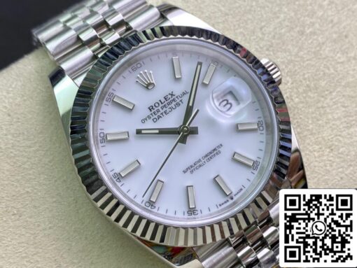 Rolex Datejust M126334-0010 41mm Jubilee Strap Clean Factory White Dial - Image 9