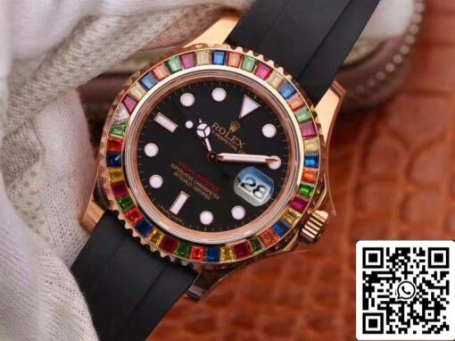 Rolex Yacht-Master 116695 Noob Factory 1:1 Best Edition Swiss ETA2824 Black Dial - immagine 8