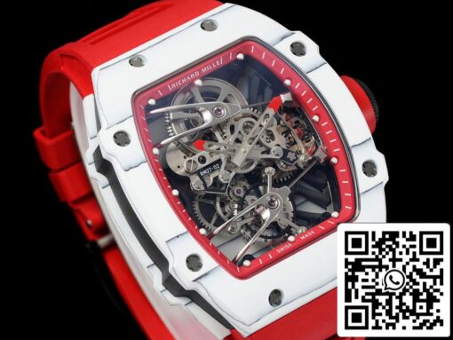 Richard Mille RM27-02 Rafael Nadal Tourbillon 1:1 Best Edition RM Factory Red Rubber Strap – Bild 9