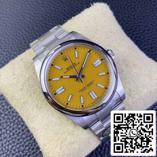 Rolex Oyster Perpetual M124300-0004 41MM 1:1 Best Edition Clean Factory Yellow Dial - Image 9