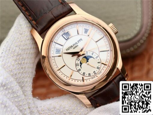 Patek Philippe Complications 5205R-001 1:1 Best Edition KM Factory Milky White Dial — изображение 20