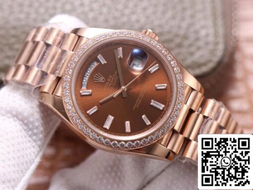 Rolex Day Date M228345RBR-0006 1:1 Best Edition EW Factory Rose Gold - Imagen 11