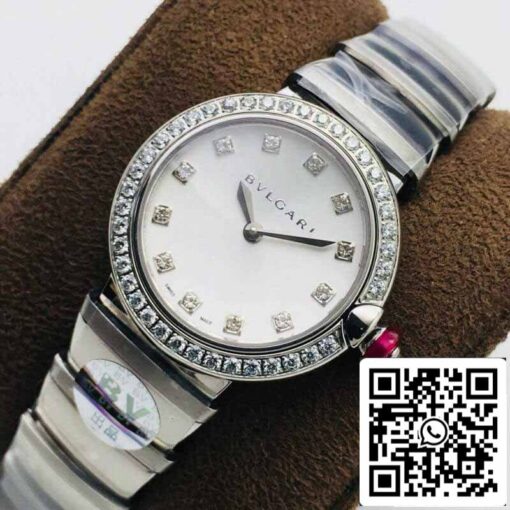 Bvlgari LVCEA 1:1 Best Edition BV Factory Diamond-set White Dial - immagine 7