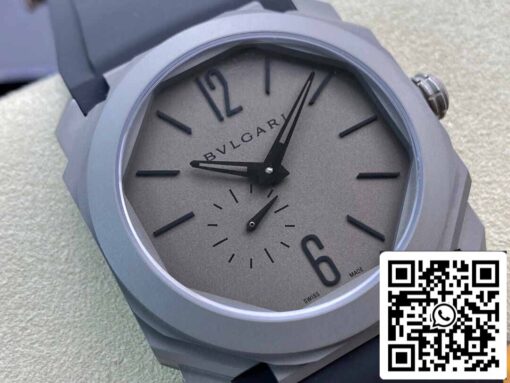 Bvlgari Octo Finissimo 1:1 Best Edition BV Factory V2 Rubber Strap - immagine 9