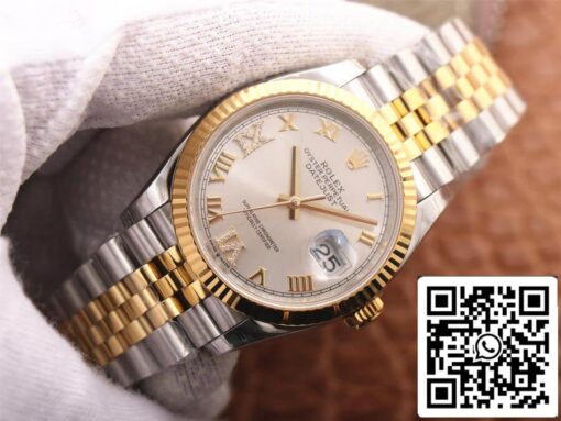 Rolex Datejust M126233-0031 1:1 Best Edition EW Factory Silver Dial - Imagen 9