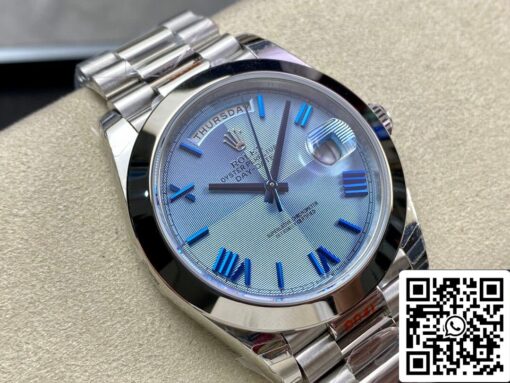 Rolex Day Date M228206-0001 1:1 Best Edition EW Factory Blue Dial - Imagen 9