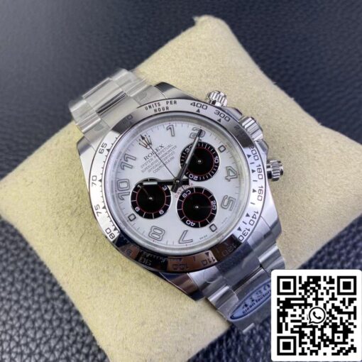 Rolex Cosmograph Daytona 1:1 Best Edition Clean Factory V3 Stainless Steel White Dial – Image 9