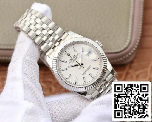 Rolex Datejust 36MM 1:1 Best Edition GM Factory White Dial - immagine 9