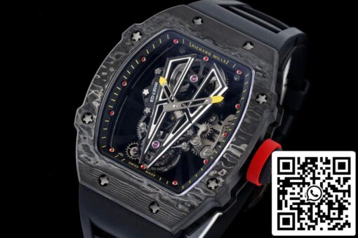 Richard Mille RM27-03 Rafael Nadal Tourbillon 1:1 Best Edition RM Factory Black Rubber Strap – Bild 9