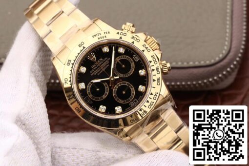 Rolex Daytona Cosmograph M116508-0008 1:1 Best Edition JH Factory Yellow Gold Diamonds Dial - Image 8