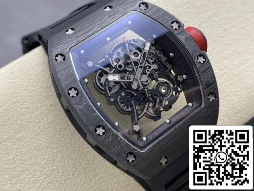 Richard Mille RM-055 1:1 Best Edition BBR Factory Carbon Fiber Black Case — изображение 2