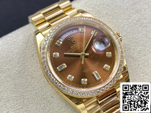 Rolex Day Date M128348RBR-0005 1:1 Best Edition EW Factory Yellow Gold - Imagen 9