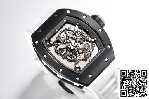 Richard Mille RM-055 1:1 Best Edition BBR Factory Black Ceramic Case - Image 8