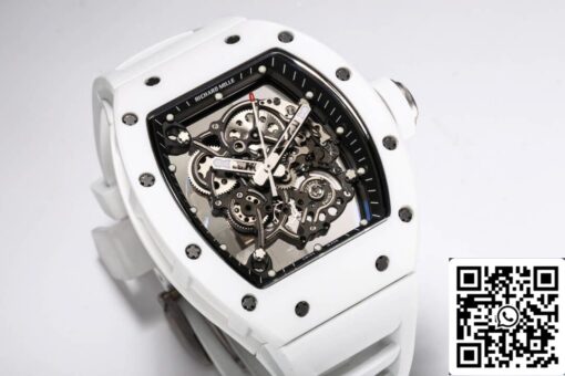 Richard Mille RM-055 1:1 Best Edition BBR Factory V2 White Ceramic Case - Image 8