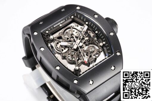 Richard Mille RM-055 1:1 Best Edition BBR Factory V2 Black Ceramic Case - Image 9