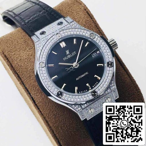 Hublot Classic Fusion 38MM 1:1 Best Edition HB Factory Black Dial - Image 8