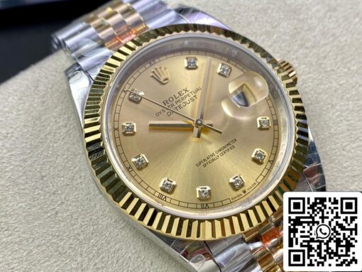 Rolex Datejust M126333-0012 1:1 Best Edition GM Factory Yellow Gold — изображение 8