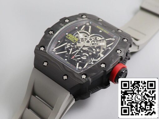 Richard Mille RM035 1:1 Best Edition KV Factory V3 Black Carbon Fiber Case - immagine 9