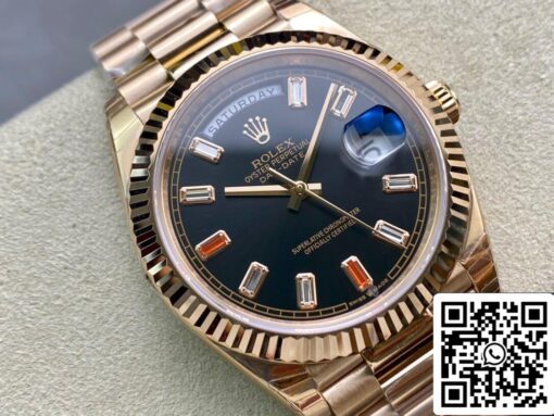 Rolex Day Date 40MM 1:1 Best Edition EW Factory Rose Gold - Imagen 7