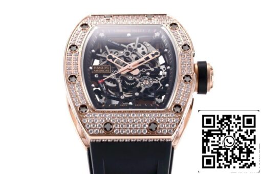 Richard Mille RM035 Americas 1:1 Best Edition KV Factory Diamond Case - immagine 8