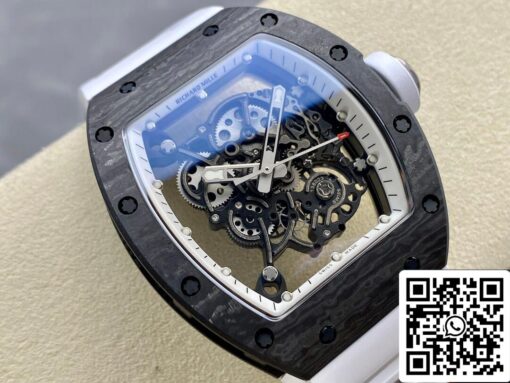 Richard Mille RM-055 1:1 Best Edition BBR Factory White Strap - Image 9