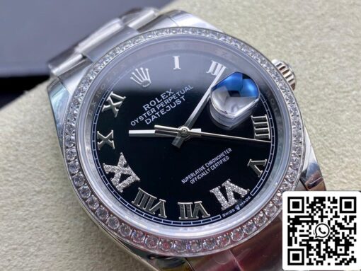 Rolex Datejust 36MM 1:1 Best Edition EW Factory Black Dial - Image 8