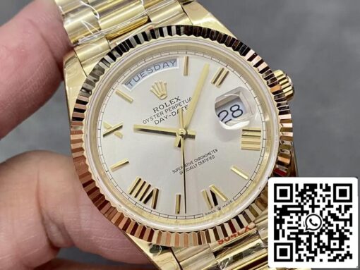 Rolex Day Date M228238-0002 1:1 Best Edition GM Factory Silver Dial V2 - Image 2