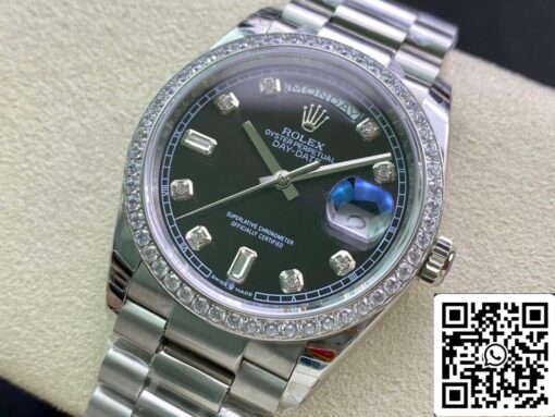 Rolex Day Date 118346 36MM 1:1 Best Edition EW Factory Black Dial - Image 7