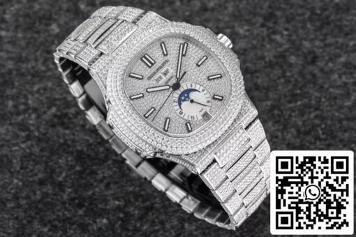 Patek Philippe Nautilus 5726/1A-014 1:1 Best Edition R8 Factory Gypsophila Diamond Dial – Image 2