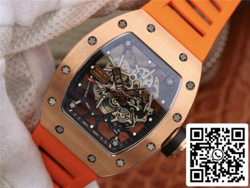 Richard Mille RM035 Americas KV Factory 1:1 Best Edition Orange Strap - immagine 9