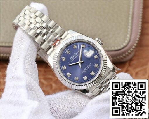 Rolex Datejust M126234-0037 1:1 Best Edition GM Factory Diamond-set Blue Dial — изображение 2