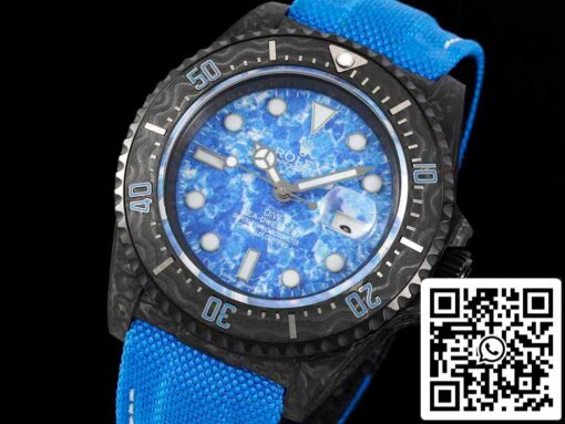 Rolex Sea-Dweller 1:1 Best Edition Diw Factory Carbon Fiber Blue Dial - Imagen 8