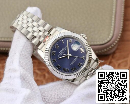 Rolex Datejust 36MM 1:1 Best Edition GM Factory Blue Dial - immagine 2