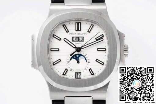 Patek Philippe Nautilus 5726/1A-010 1:1 Best Edition PPF Factory Black Rubber Strap – Image 9